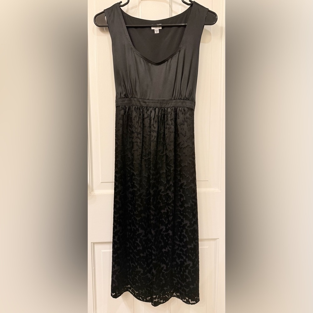 🤰🏼Black, Silk Mimi Maternity Special Occasion Midi Dress in Great Condition, Med